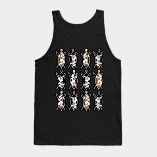 Zulu Shield Pattern Cow Hide Spear Knobkerrie South Africa Tank Top